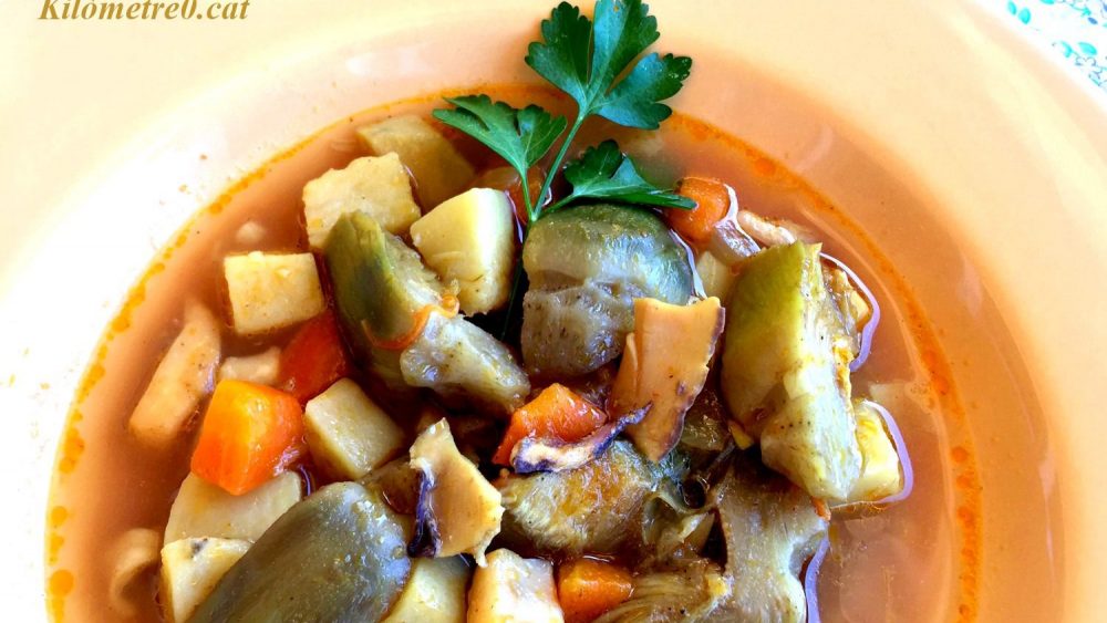 recepta carxofes amb sepia