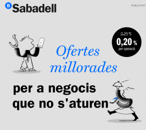 Avantatges del Banc Sabadell per als agremiats: TPV mòbils amb condicions especials