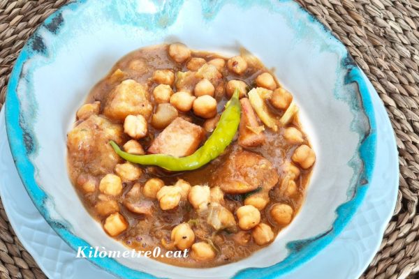 Recepta de sèpia amb cigrons