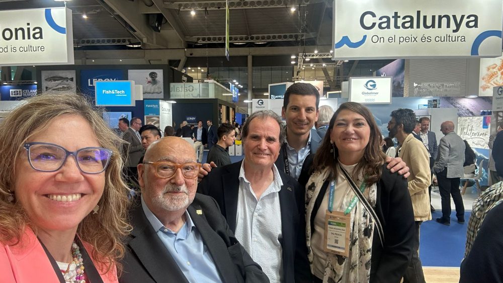 Luisa Alvarez i Luis Bustos de Fedepesca Àngel Mañez President Gremi majoristes Itziar Segarra i Sr. Goñi