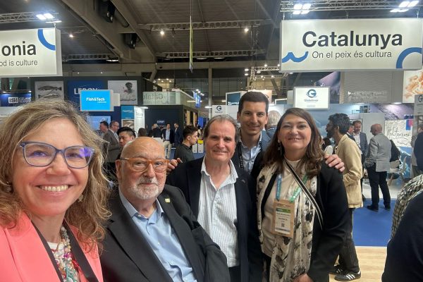 Luisa Alvarez i Luis Bustos de Fedepesca Àngel Mañez President Gremi majoristes Itziar Segarra i Sr. Goñi